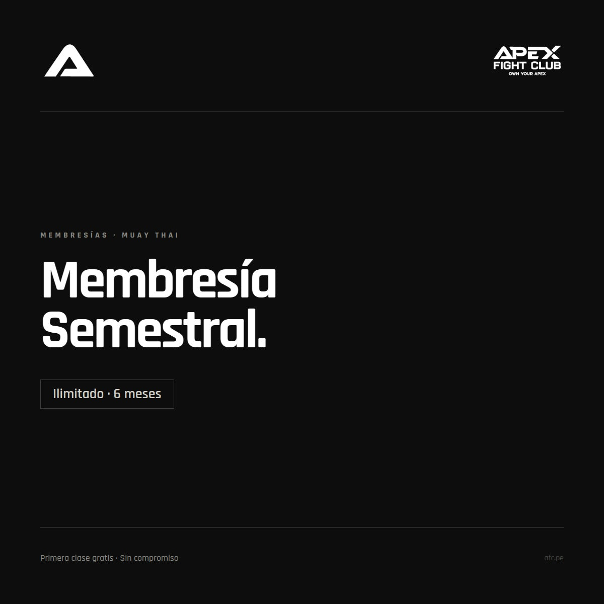 Membresia Muay Thai Semestral