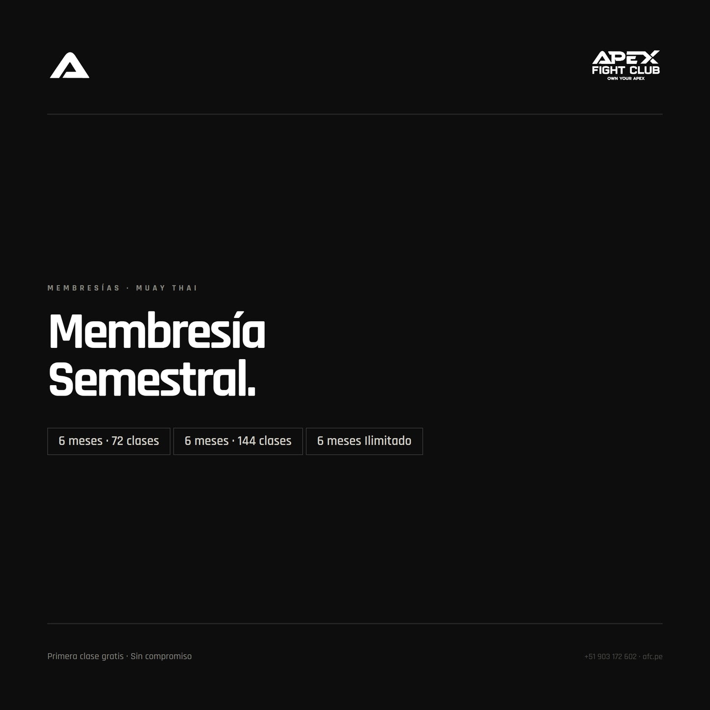 Membresia Muay Thai Semestral